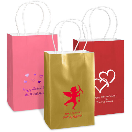Personalized Medium Twisted Handled Bags for Valentine's Day